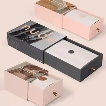 Eco-Friendly Women's Underwear and Socks Storage Gift Box Set Drawer Carton for Leggings and Hand Underwear Packaging