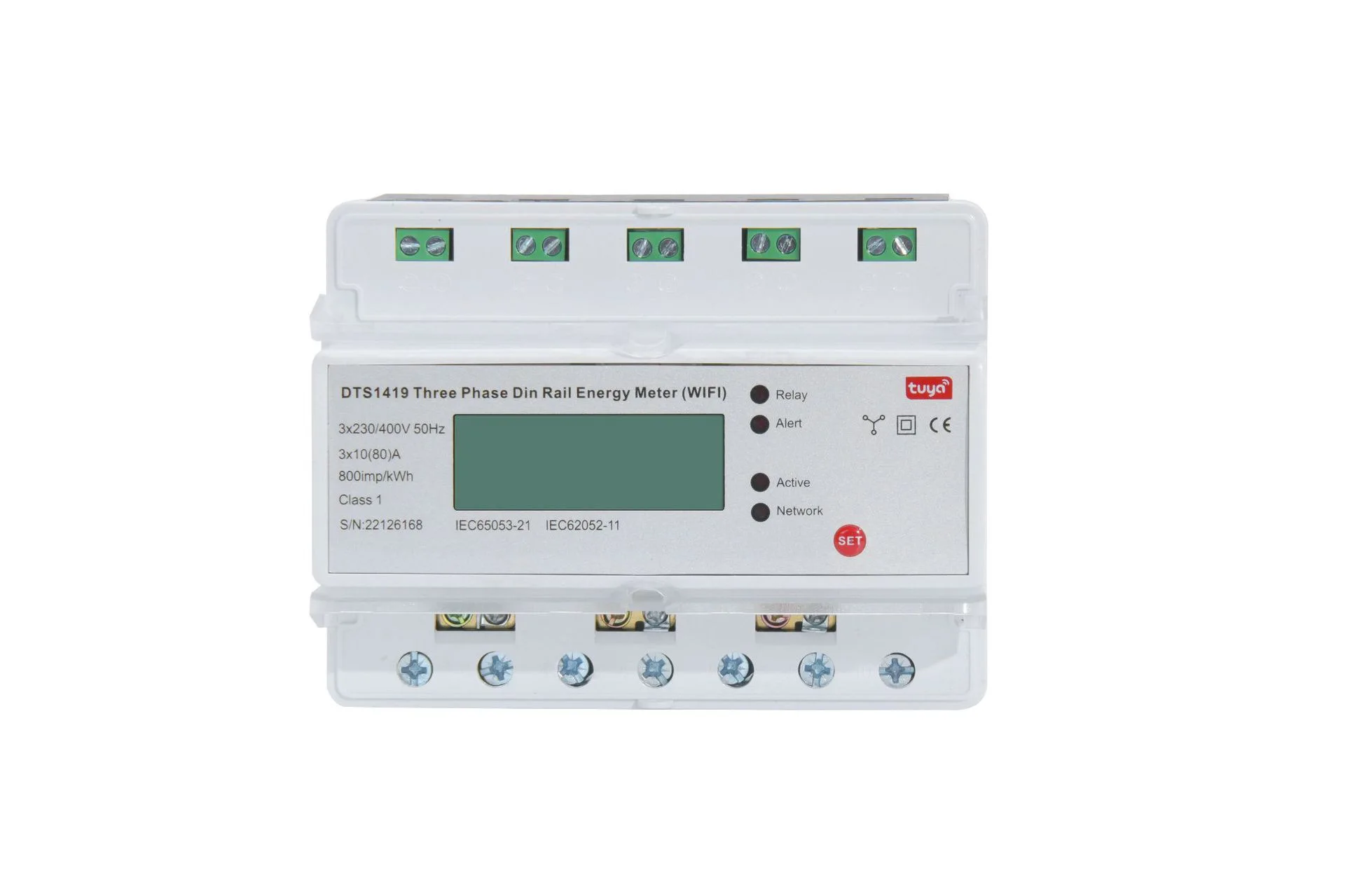 Tuya 3 Phase Din Rail WIFI Smart Energy Meter Timer Power Consumption ...