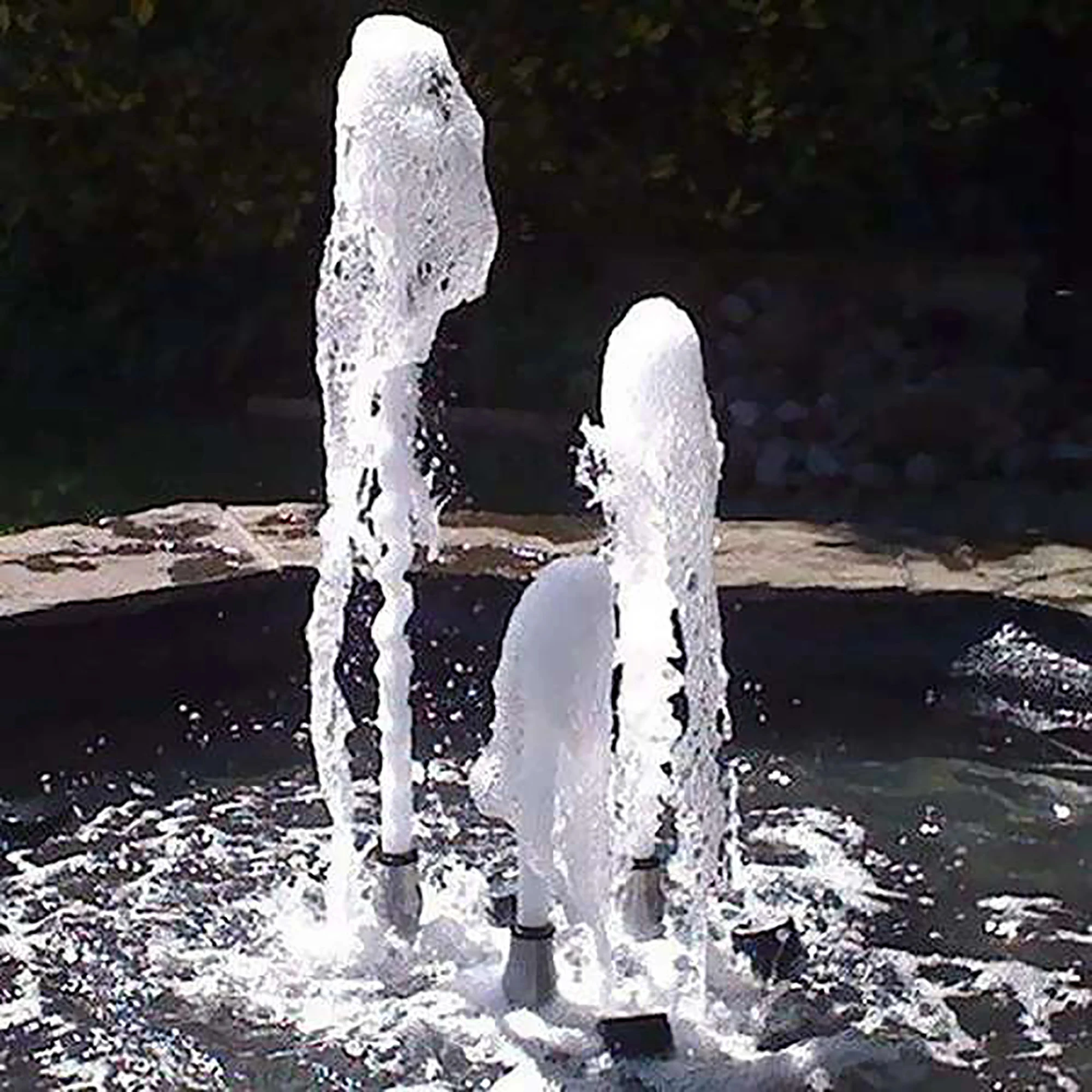 Stainless Steel Frothy Fountain Nozzle Bubbling Waterscape Pond Sprayhead for Stone Garden Products