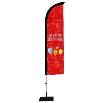 Customize Wall Banner Advertising Flying Banner Promotion Printed Golf Flags Feather Flag Waterproof Square P Shape Beach Flag