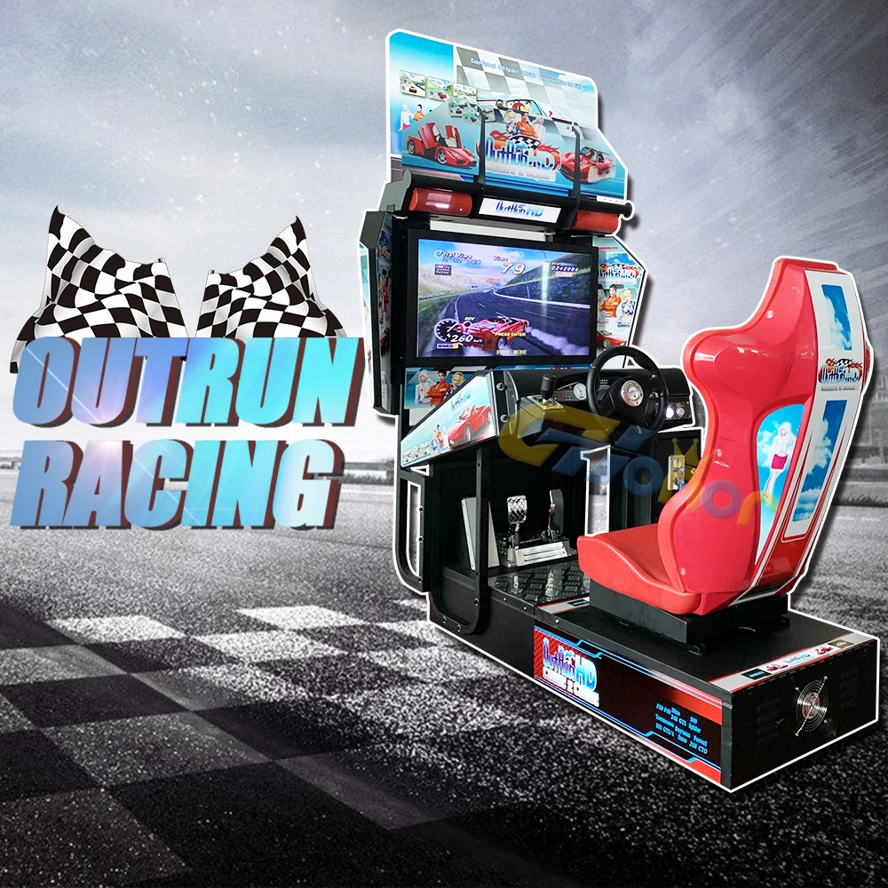 高清视频驾驶模拟器汽车街机赛车机驾驶游乐设备室内赛车游戏硬币操作