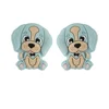 Dog Focal bead Powder Blue SA154