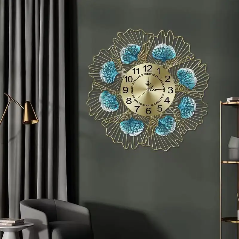 Reloj de pared creativo de Primavera de 57cm, reloj silencioso de