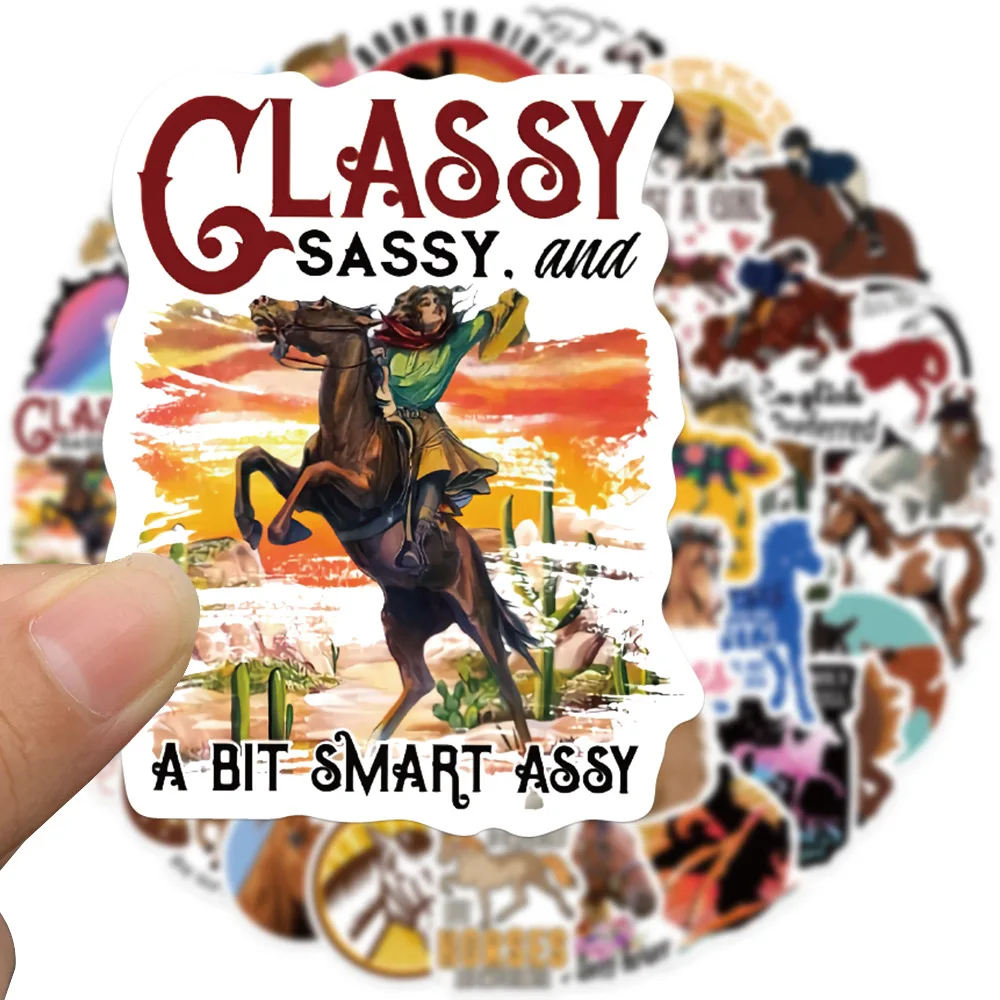 Skateboard Horse Stickers, Laptop Stickers Horses