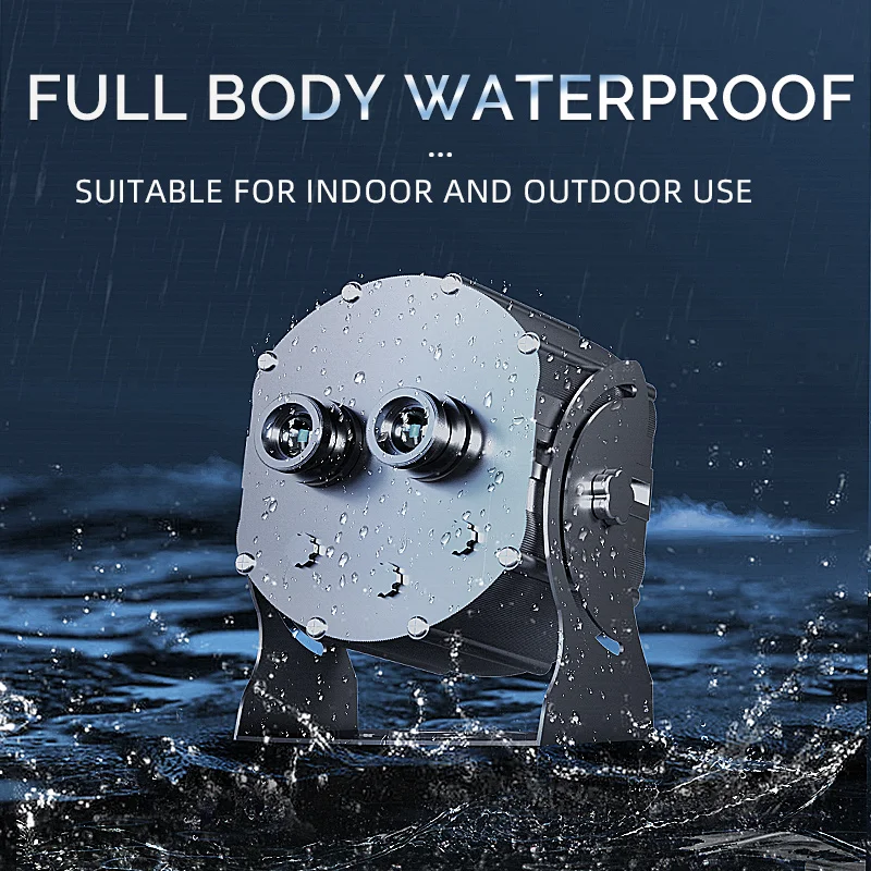 300W Gobo Projector with Double Lens LED Light Source Aluminum Body IP67 Rating for Multiple Advertising Scenarios