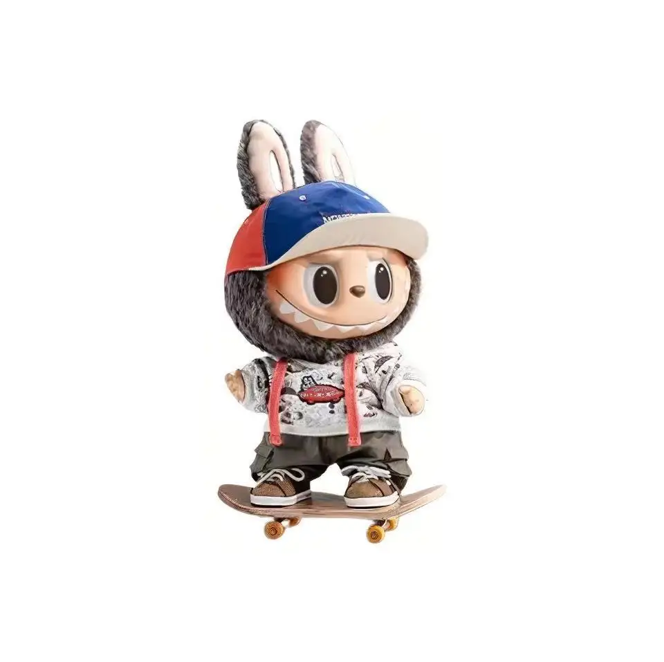 LABUBUアニメスタイルぬいぐるみキャラクター labubu 28cmかわいいアニメサメ猫ぬいぐるみ漫画人形動物
