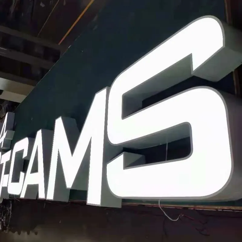Custom Channel Letter Advertising Shop Name Board Design Acrylic Led 3D Letter Sign Light Word Display for Building Sign Board