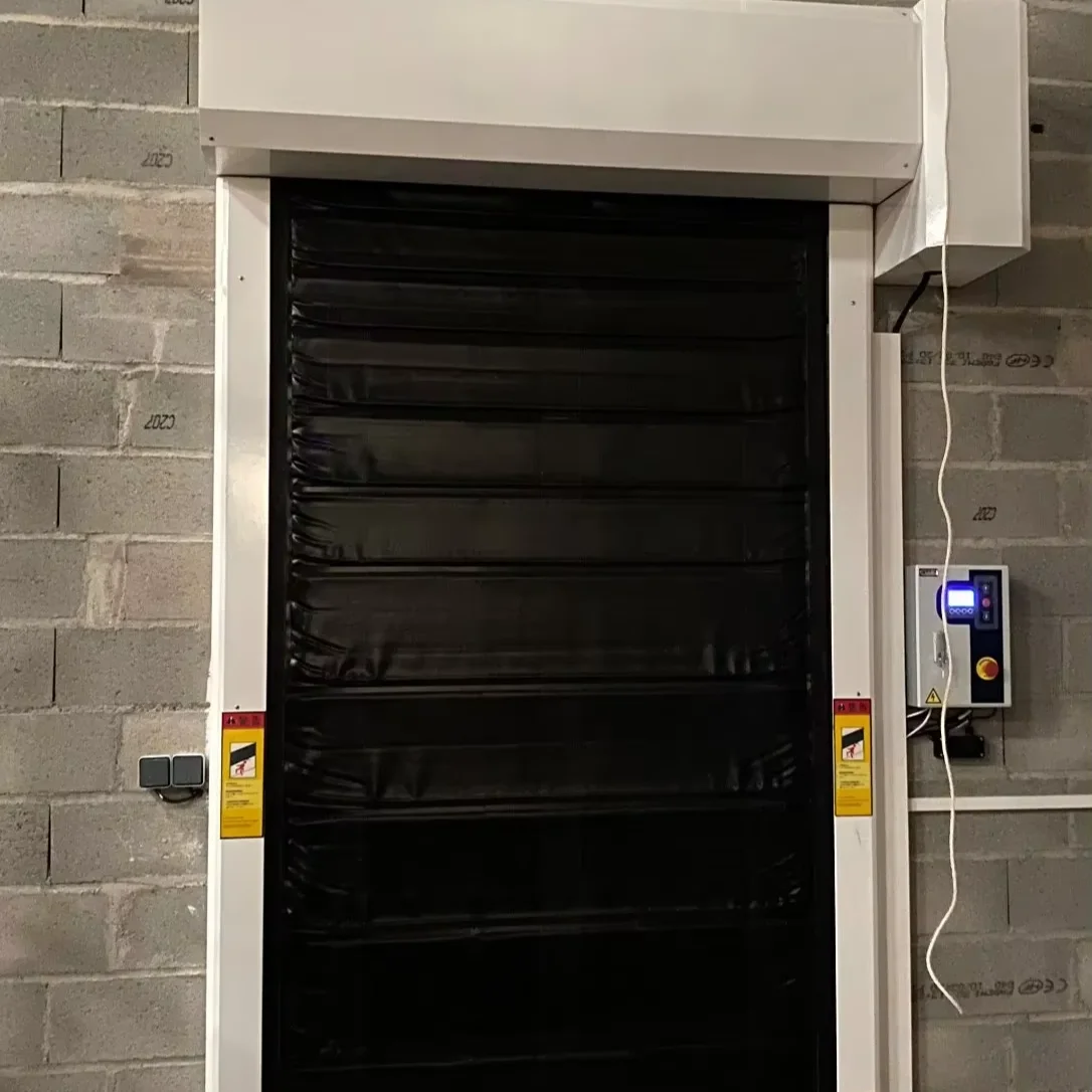 Auto-repair Fast Zipper Fast Slide High Speed PVC Roll-up Doors Insulated Refrigerator and Freezer Roll-up Doors
