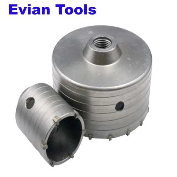 SDS PLUS TCT Steel Concrete Hole Saw Hollow Core Drill Bit 30-120mm for ...