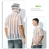Hauts en résille ajourés pour hommes blancs, sweat à capuche transparent