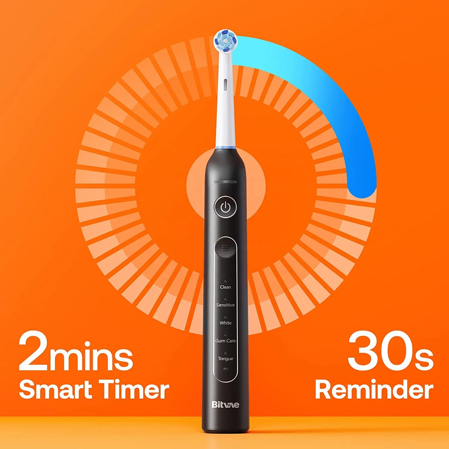 Bitvae Bv R2 Oral Care Smart Timer Electronic Tooth Brush Rotary Electric Toothbrush With Travel 