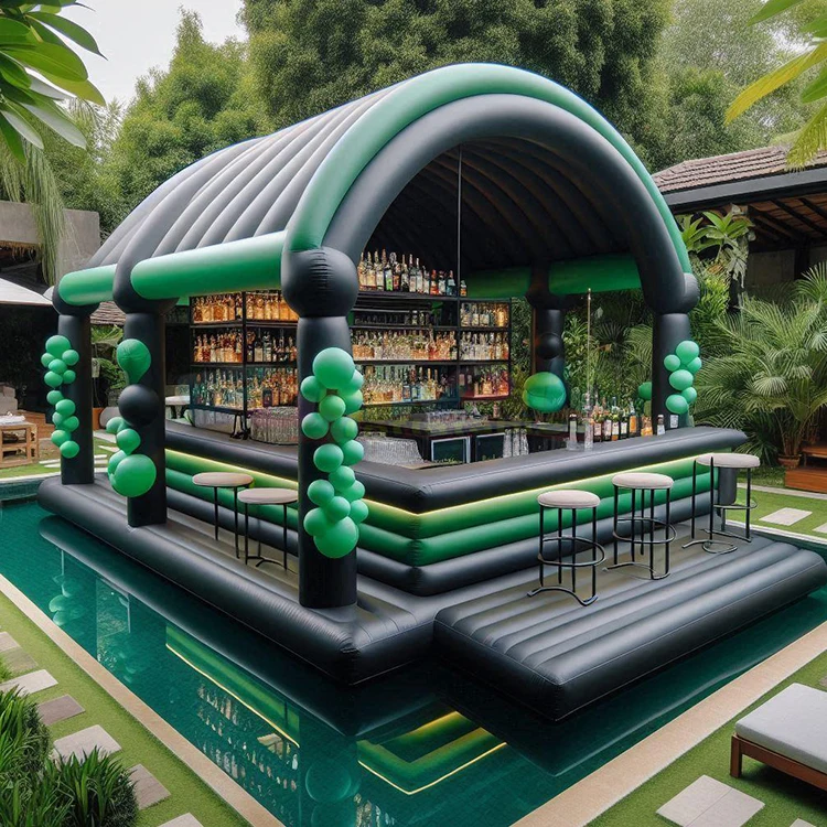 Party Inflatables Delivery Leisure Summer Inflatable Pool Lounge Bar for Backyard Parties ...
