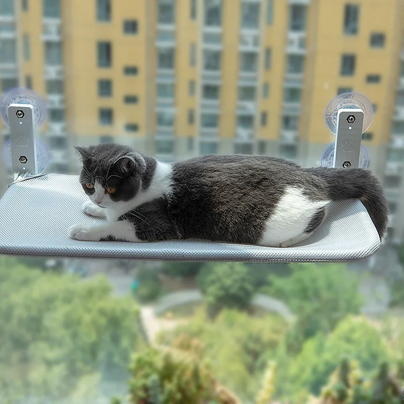 Foldable Cordless Cat Bed Window Perch Hammock Lounge With Suction Cups