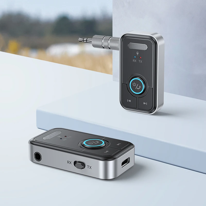 Bluetooth-ontvanger Voor Auto – 3,5 Mm Aux, Draadloze Muziekstreaming, Handenvrij Bellen, Compact En Draagbaar, Zwart