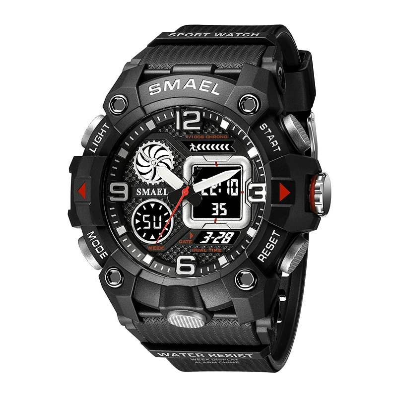 SMAEL 8055 Sport Watch Versatile Analog-Digital Timepiece
