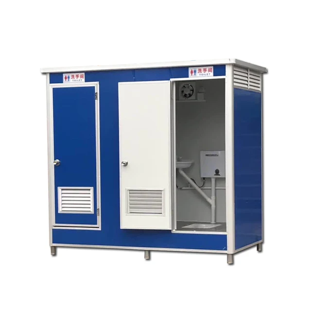 Low Cost Manufactured Movable Portable Public Toilet Cabin Movable Housing Portable Mobile Public Toilet For Beach Hotel