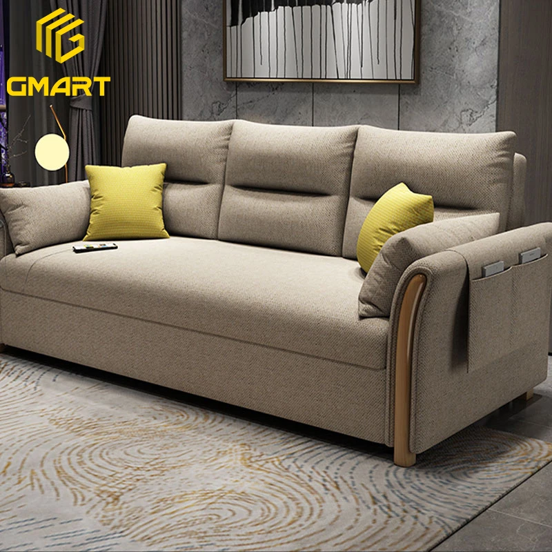 Gmart Modern Design Wohnzimm Model Decorative Pull Button Sofa Table Boy Lip Shaped 2 Seater Transformable Infla Bed Cum Sofa