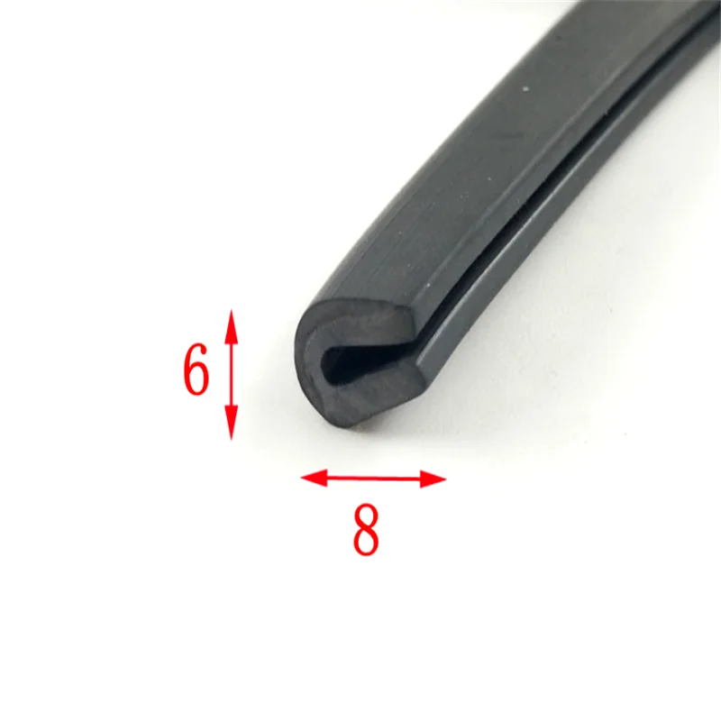 PVC material glass door edge protection rubber seal strip