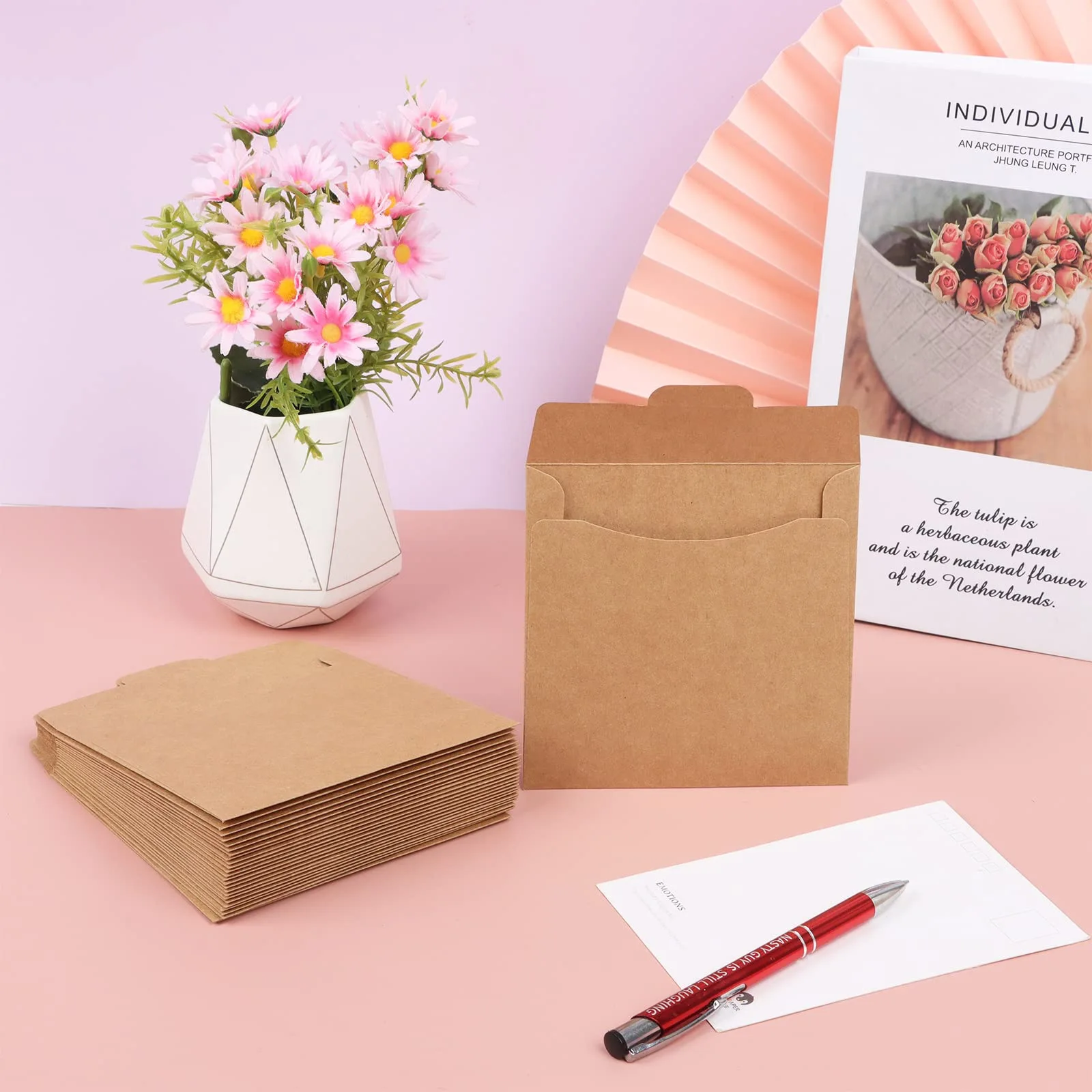 Недорогая портативная упаковка конвертов для поздравительных открыток в старинном стиле