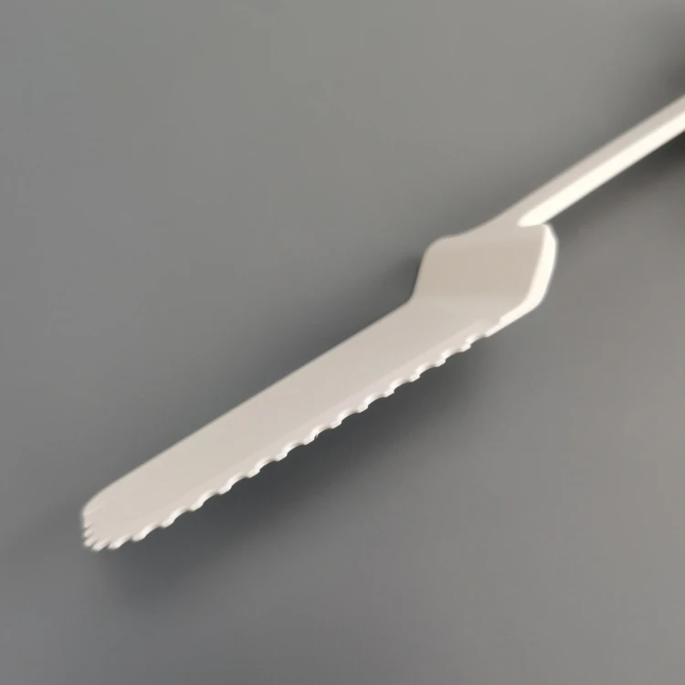 CPLA High Quality Biodegradable 100% Compostable BPI Certified Strong Flexibility Disposable CPLA Cake Cutting Knife