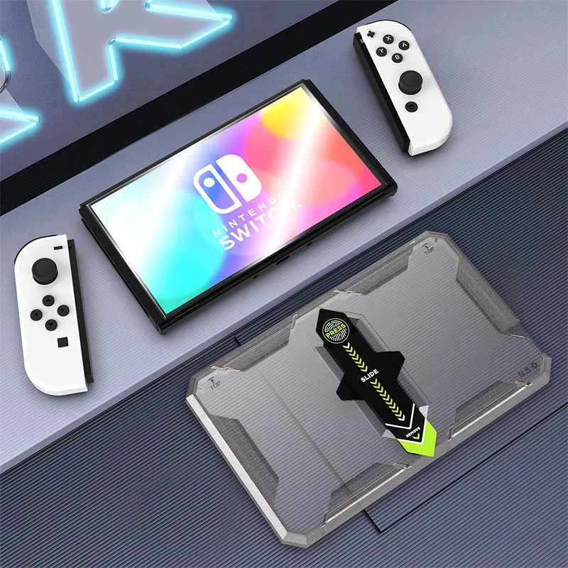 Защитная пленка для экрана Nintendo Switch OLED с закаленным стеклом 9H HD