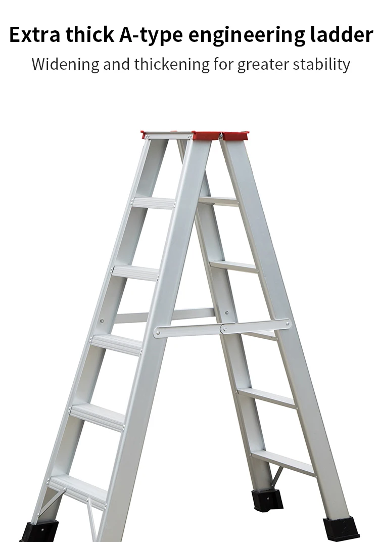 458 Ladder Aluminum telescope scaffolding step ladder aluminum orchard ladder ...