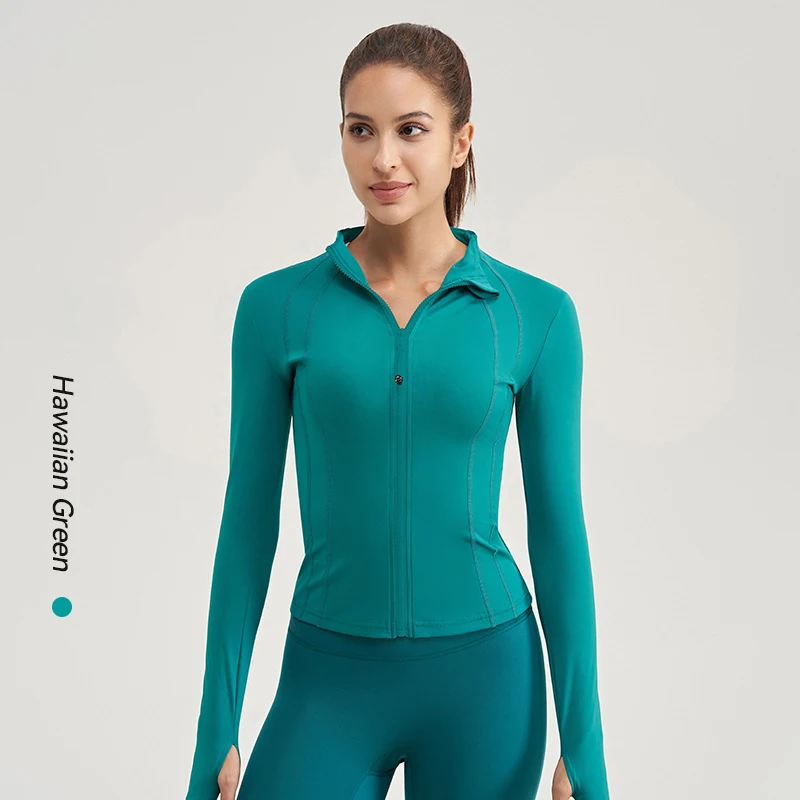 Autumn Winter Plus Size Slim Fit Zipper Cardigan Sports Jacket Front High Elasticity Com detail