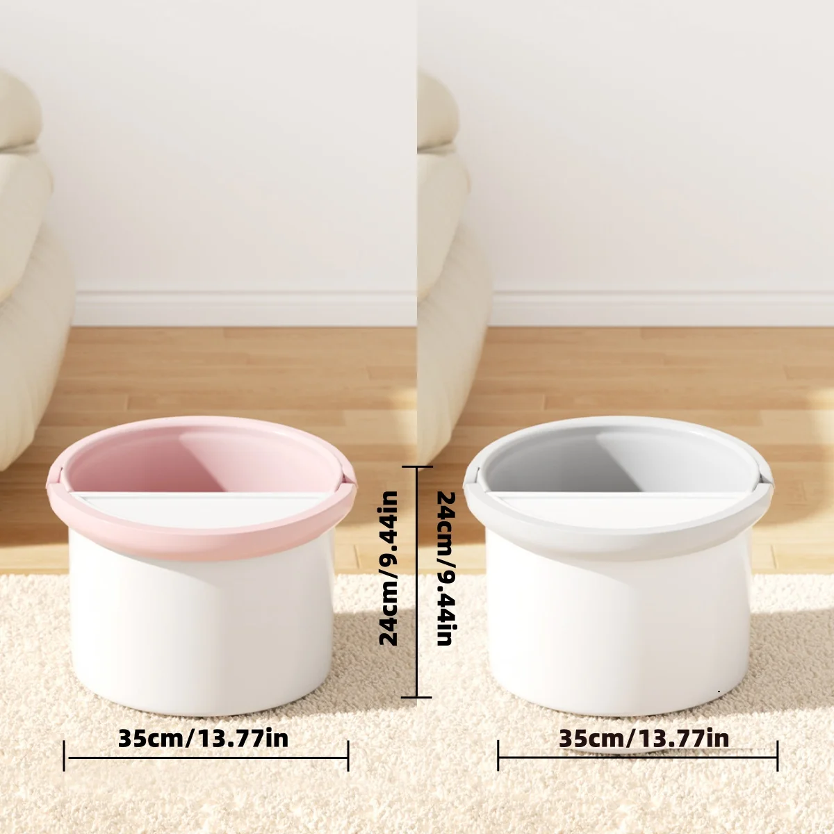 Ou Chao Portable Foldable Foot Bath Basin, Easy to Store, Factory-customized, Healthy Foot Bath Basin, with Foot Massage Rollers