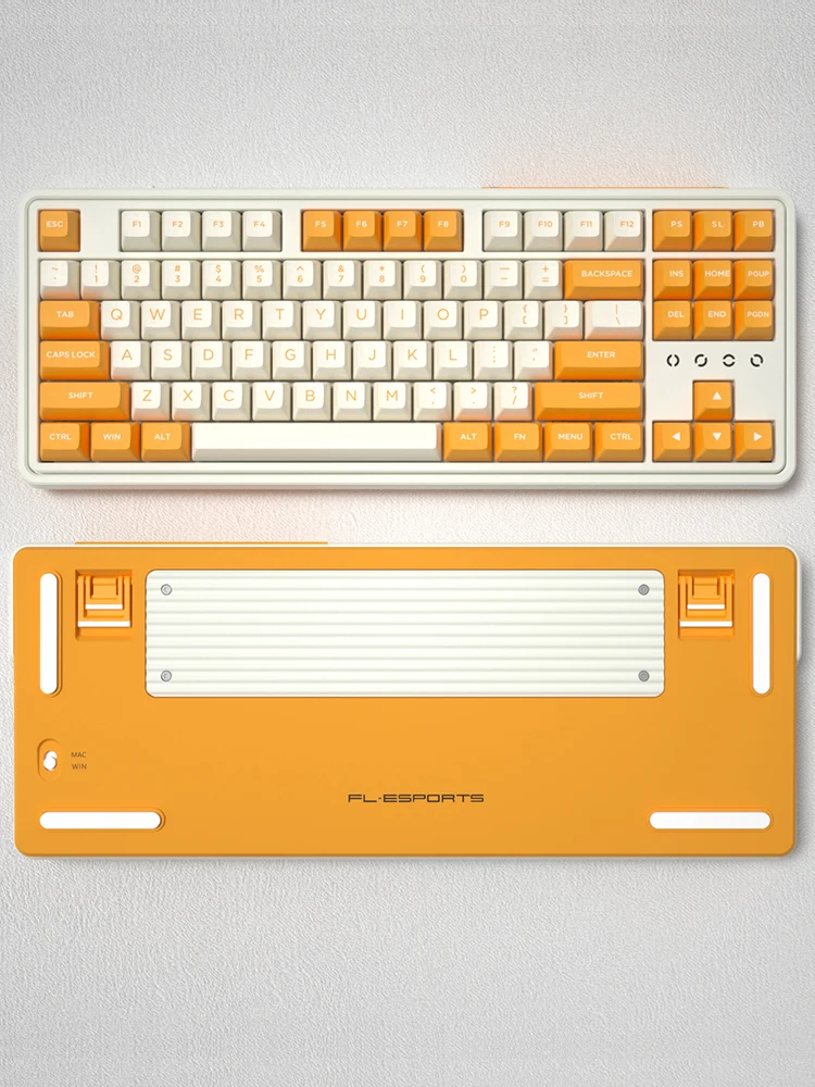 87 клавиш PBT колпачки для двойная система переключатель Hotswap Гибкая RGB USB Проводная Механическая игровая