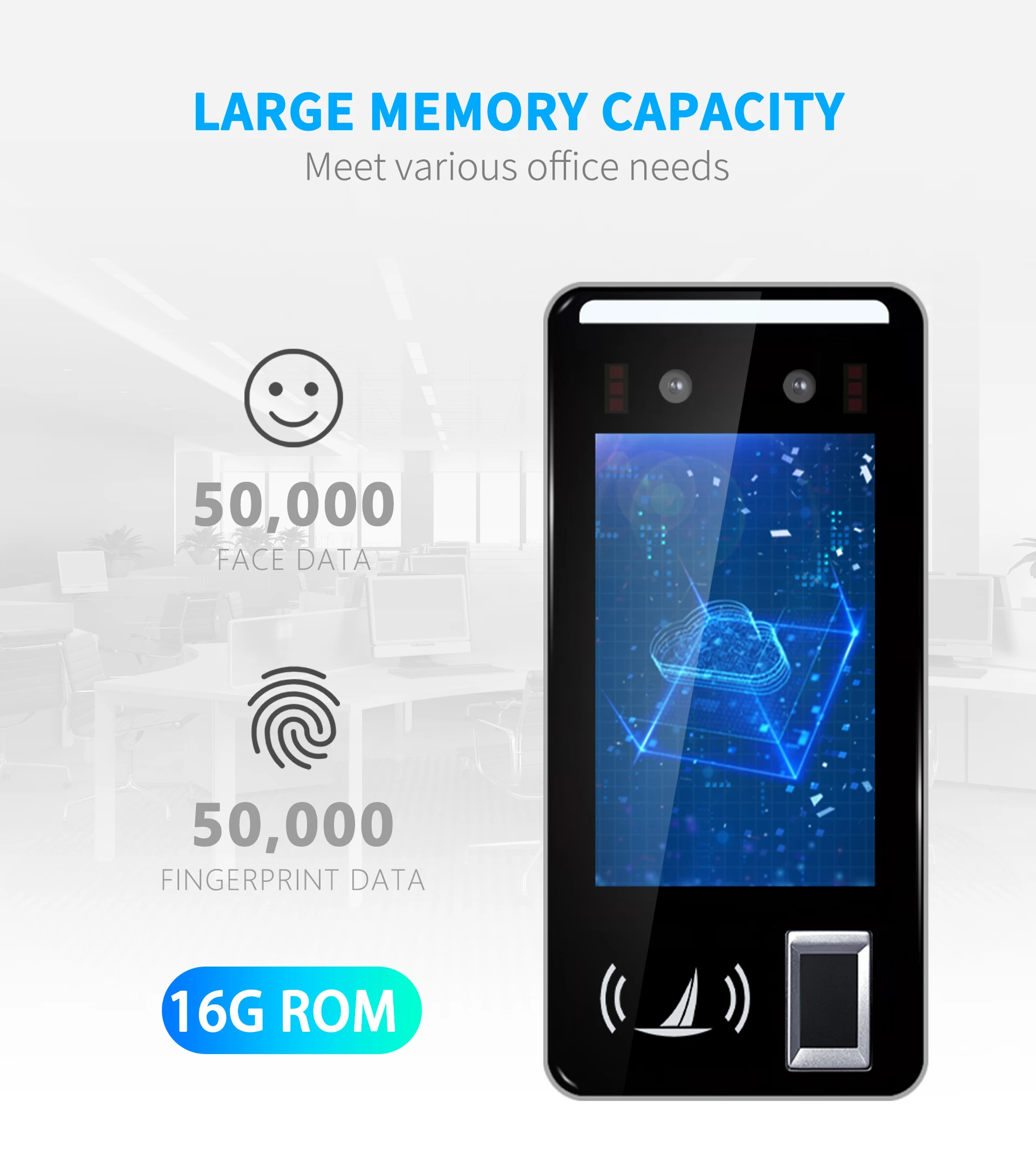 Hfsecurity Fr05 Android Face Recognition System Nfc Card Time Recording ...