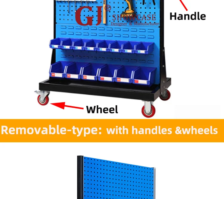 Durable Hardware Display Rack Hole Board For Garage Repair Center Tool