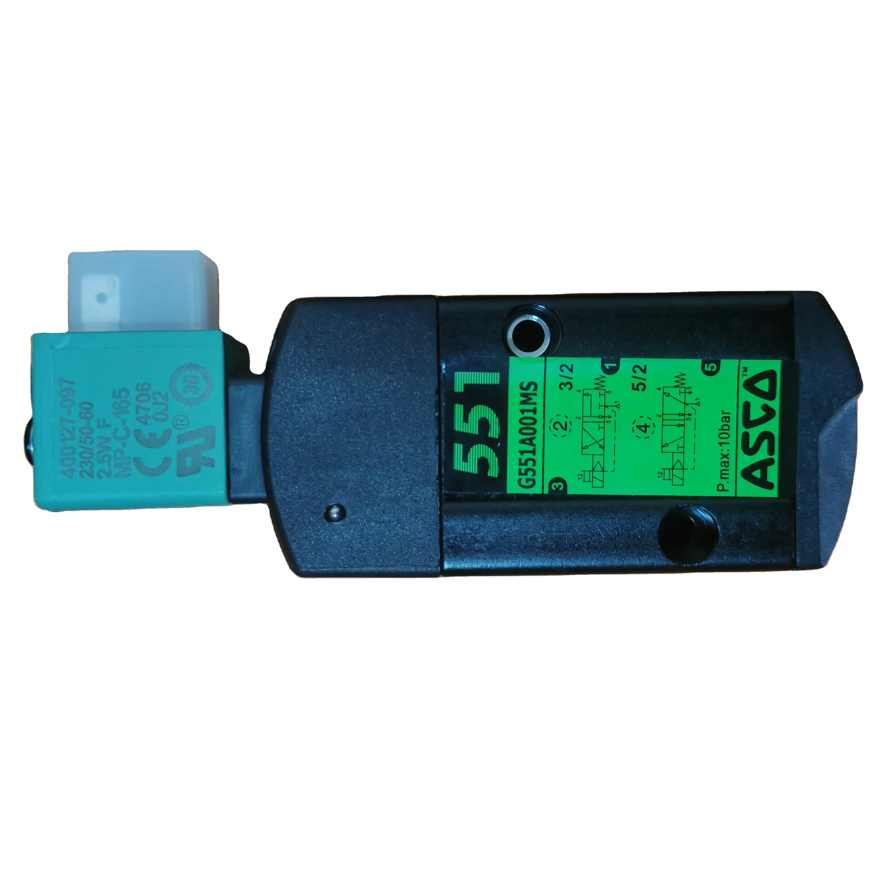 Stock Emerson ASCO Solenoid Valve SCG551A001MS AC/DC 551 Solenoid Spool Valve