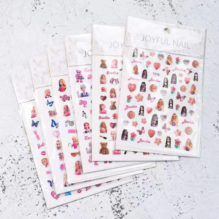 barbie cartoon sticker