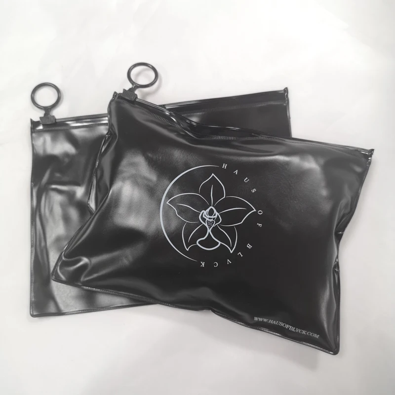 Reusable plastic bags with zipper for underwear/socks logo custom  T- shiirt packaging bags ziplock poly bag