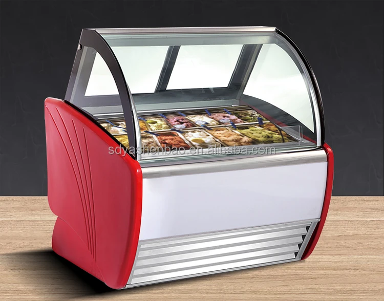 Luxury Commercial Table Top Gelato Freezer Mini Ice Cream Display