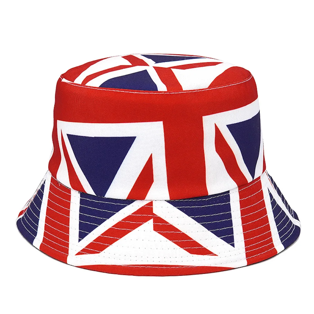 Cuba Flag Unisex Bucket Hat | Cuban Hat | Country Hat | Island | Caribbean | Sun Hat top | Red, White, Blue Hat by Hamlet Pericles | HP22316b