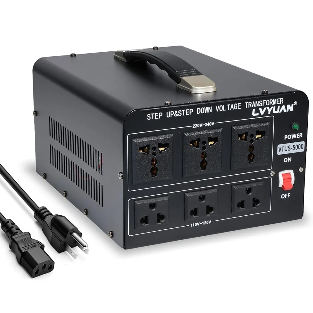 LVYUAN 5000VA Transformer Step up and Down AC 110V to 220V 220 to 110 Voltage Converter