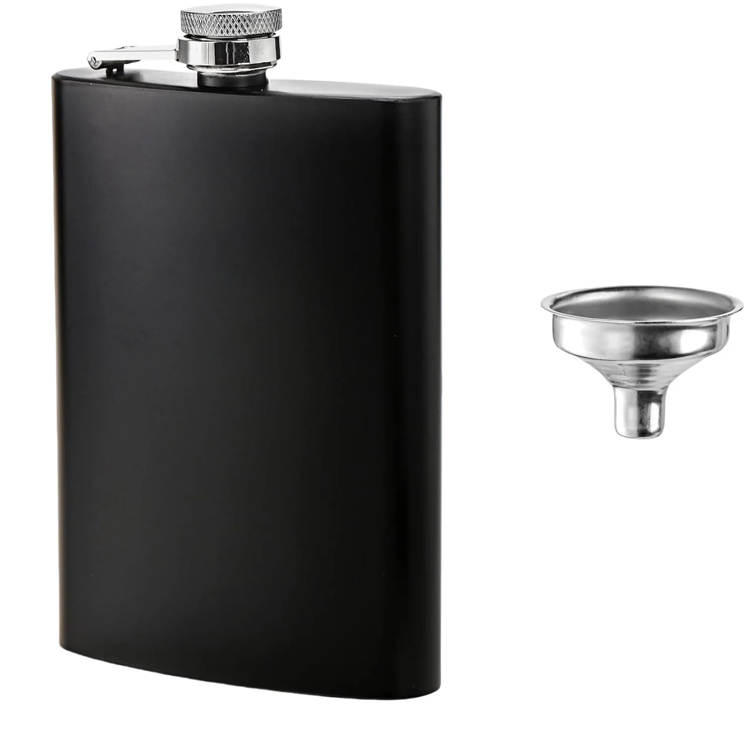 6 7 8oz Black Stainless Steel Camping Modern Mini Pocket Hip Flask for Men Alcohol Whiskey with Custom Logo