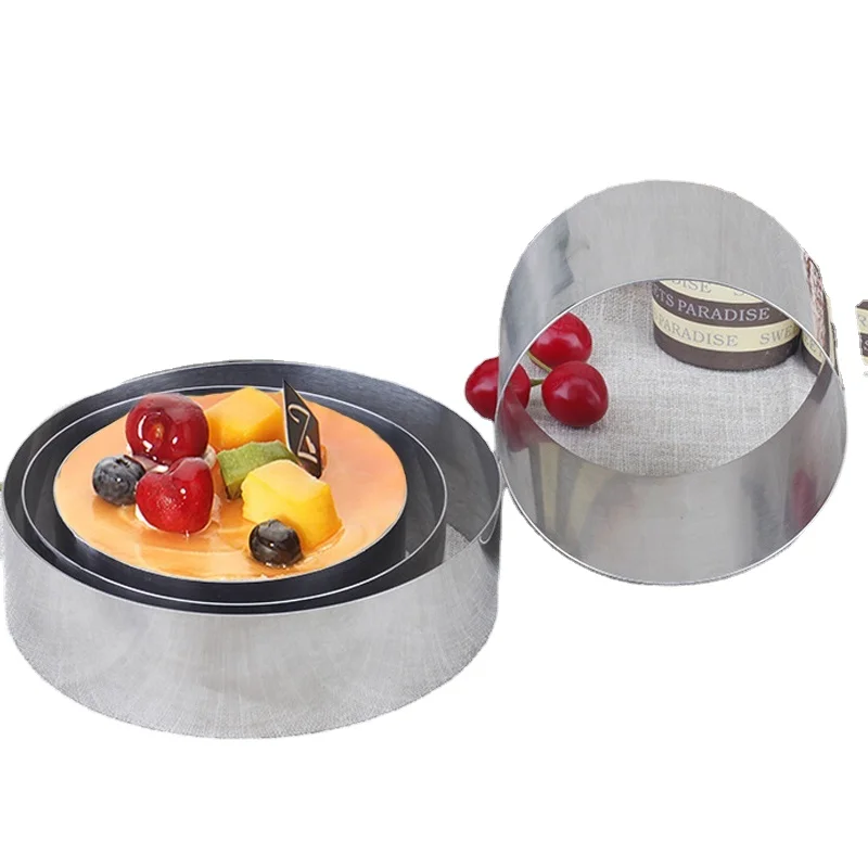 New Product High Quality Circular Stainless Steel Mousse Baking Ring Dessert Ring Cake Small Mousse Cake Rings