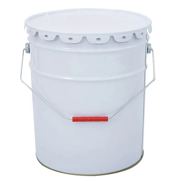 18L 20L 25Lバケツ蓋付きペイント缶18リットルホワイトブラックブリキ
