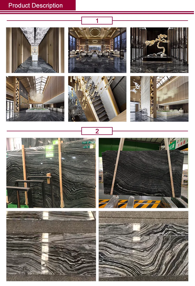 Corridor Lobby Banquet Hall Flooring Marble High Quality luxury Ancient Wooden Marble Polished Surface Finishing Marble