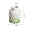 Vase vert à bouche nouée