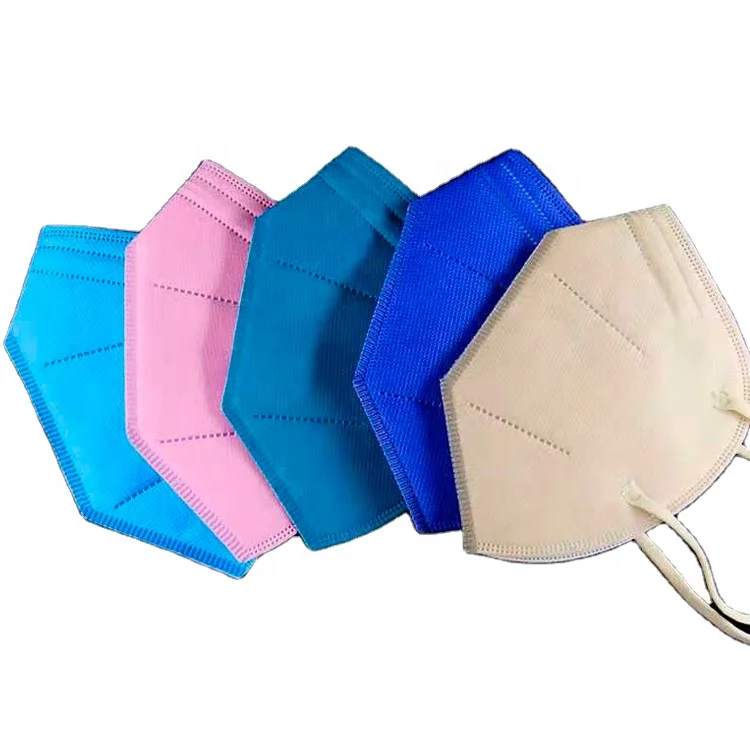 
CE0370 EN149 Disposable Foldable colors respirator ffp2 kn95 CE mask 5 layer with factory price 