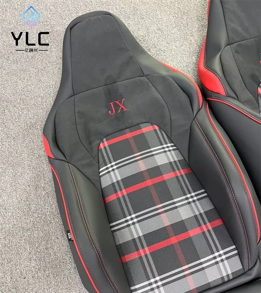 Роскошные чехлы для сидений автомобиля полностью покрывающие кожаные Volkswagen GTI