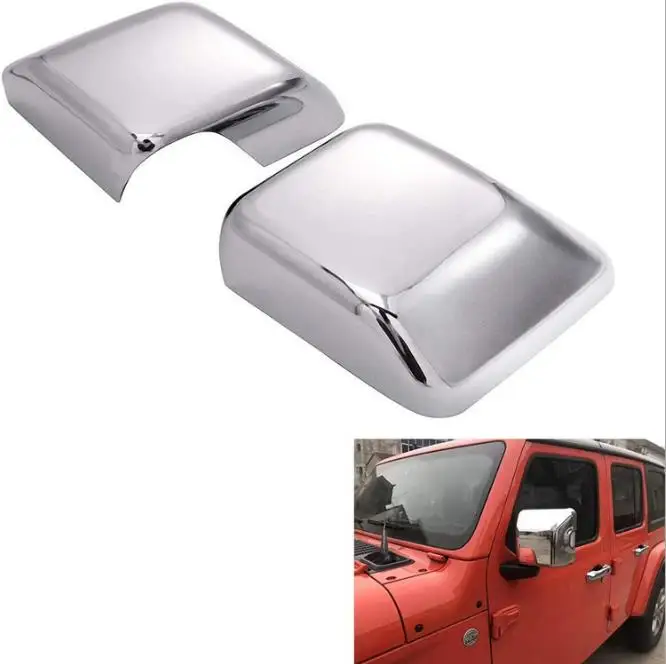 Chrome Plated Full Door Mirror Cover Overlay Set With Signal Light Cutout  Designed For 2018&up Wrangler Jl - Buy Fit For Jeep Wrangler 2018 2019 2020  2021 Chrome Rear View Mirror Side