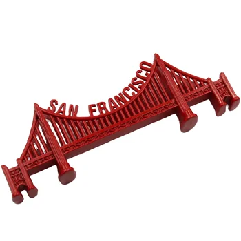 Magnete Frigorifero Golden Gate Bridge San Francisco – Apribottiglie In Metallo – Souvenir USA – 9,5 X 4 Cm - 2