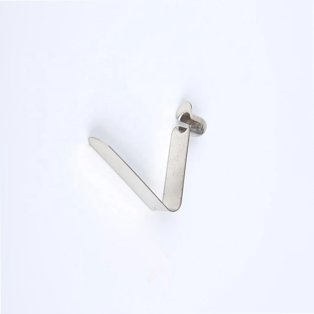 V-shaped Single and Double Touch Buttons, Stainless Steel Spring Clip Stainless Steel Fastener Spring