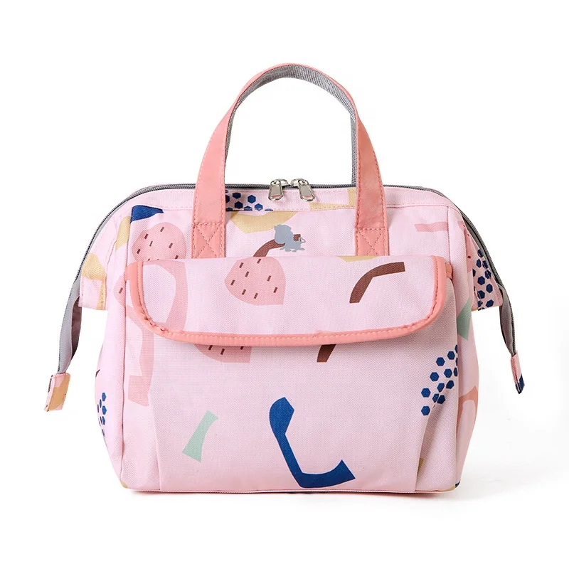 Новый дизайн многофункциональный таможня напечатала изоляцией для мамочек для детских подгузников, Обед Кулер Сумка-тоут сумка для бутылки из-под молока, сумка