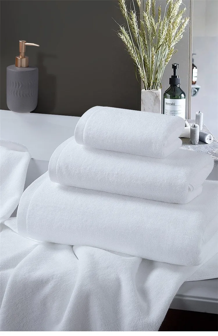 100 Cotton 5 Star Hotel Bathroom Towel Set Super Thick Hotel Bath