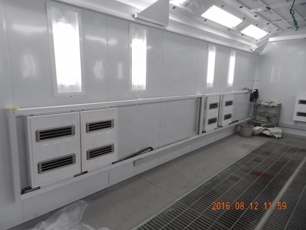 hot selling ordinary electricity heating car spray booth with outlet fan system